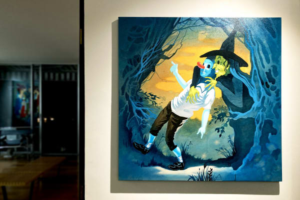 Installation view of the exhibition The Yellow Brick Road by Víctor Castillo, presented by Isabel Croxatto in Santiago, Chile, August 2021. Credit: Nicolás de Sarmiento. Courtesy of Isabel Croxatto Galería.