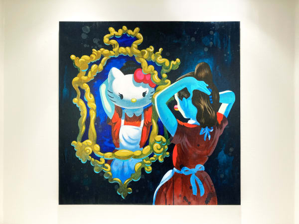 Installation view of the exhibition The Yellow Brick Road by Víctor Castillo, presented by Isabel Croxatto in Santiago, Chile, August 2021. Credit: Nicolás de Sarmiento. Courtesy of Isabel Croxatto Galería.