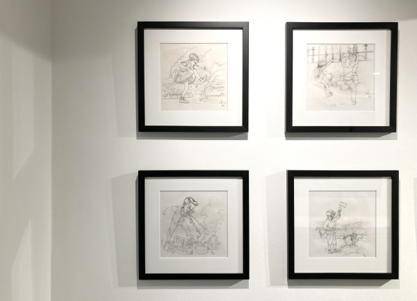 Installation view of the exhibition The Yellow Brick Road by Víctor Castillo, presented by Isabel Croxatto in Santiago, Chile, August 2021. Credit: Nicolás de Sarmiento. Courtesy of Isabel Croxatto Galería.