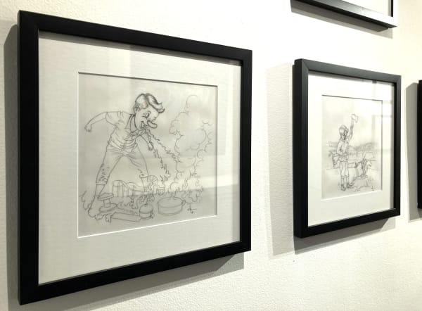 Installation view of the exhibition The Yellow Brick Road by Víctor Castillo, presented by Isabel Croxatto in Santiago, Chile, August 2021. Credit: Nicolás de Sarmiento. Courtesy of Isabel Croxatto Galería.