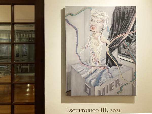 Installation view of the exhibition Un Color Tiene Muchos Rostros by Carolina Muñoz, presented by Isabel Croxatto Galería in Santiago, Chile. September 2021. Photo: Nicolás de Sarmiento, courtesy of Isabel Croxatto Galería.