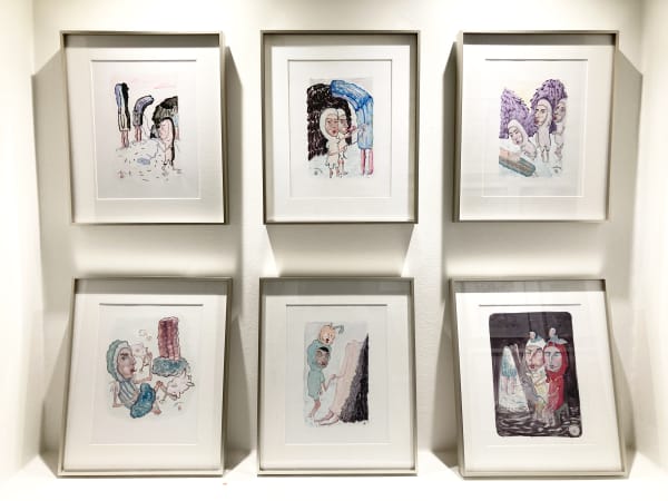 Installation view of the exhibition Un Color Tiene Muchos Rostros by Carolina Muñoz, presented by Isabel Croxatto Galería in Santiago, Chile. September 2021. Photo: Nicolás de Sarmiento, courtesy of Isabel Croxatto Galería.