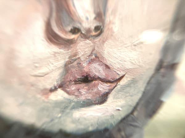 Detail view of the artwork Transporte Activo III by Carolina Muñoz, part of the exhibition Un Color Tiene Muchos Rostros, presened by Isabel Croxatto Galería in Santiago, Chile. September 2021. Photo: Nicolás de Sarmiento, courtesy of Isabel Croxatto Galería.