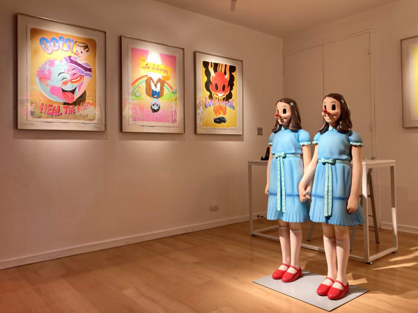 Installation view of Once Upon A Happy Land, solo exhibition by Víctor Castillo. Isabel Croxatto Galería | LOCAL 2. Santiago, Chile. May - June 2022. Photo: Nicolás de Sarmiento.