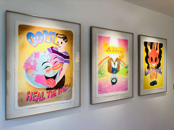 Installation view of Once Upon A Happy Land, solo exhibition by Víctor Castillo. Isabel Croxatto Galería | LOCAL 2. Santiago, Chile. May - June 2022. Photo: Nicolás de Sarmiento.