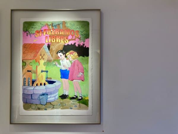 Installation view of Once Upon A Happy Land, solo exhibition by Víctor Castillo. Isabel Croxatto Galería | LOCAL 2. Santiago, Chile. May - June 2022. Photo: Nicolás de Sarmiento.