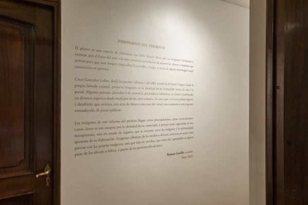 Installation view of Entre Héroes y Tumbas, solo exhibition by Coco González Lohse. Isabel Croxatto Galería. Santiago, Chile. June 2022. Photo: Andrés Figueroa.