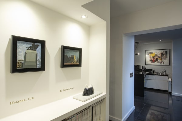 Installation view of Entre Héroes y Tumbas, solo exhibition by Coco González Lohse. Isabel Croxatto Galería. Santiago, Chile. June 2022. Photo: Andrés Figueroa.