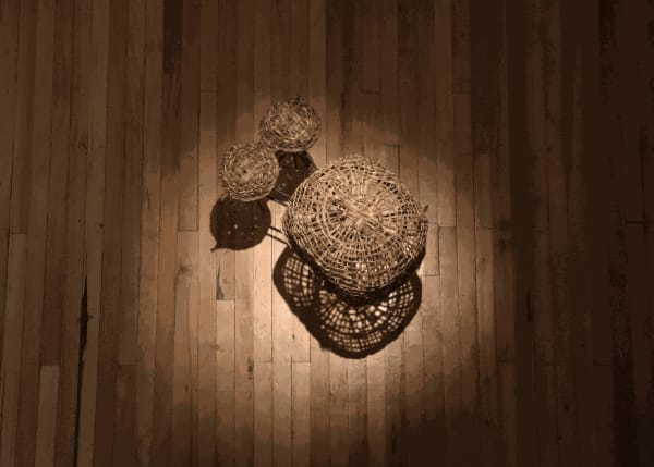 Installation view of Memoria Alterada: Exploraciones Autoetnográficas by Juvenal Barría at Espacio 218 in Santiago. Photo: Courtesy of Espacio 218.