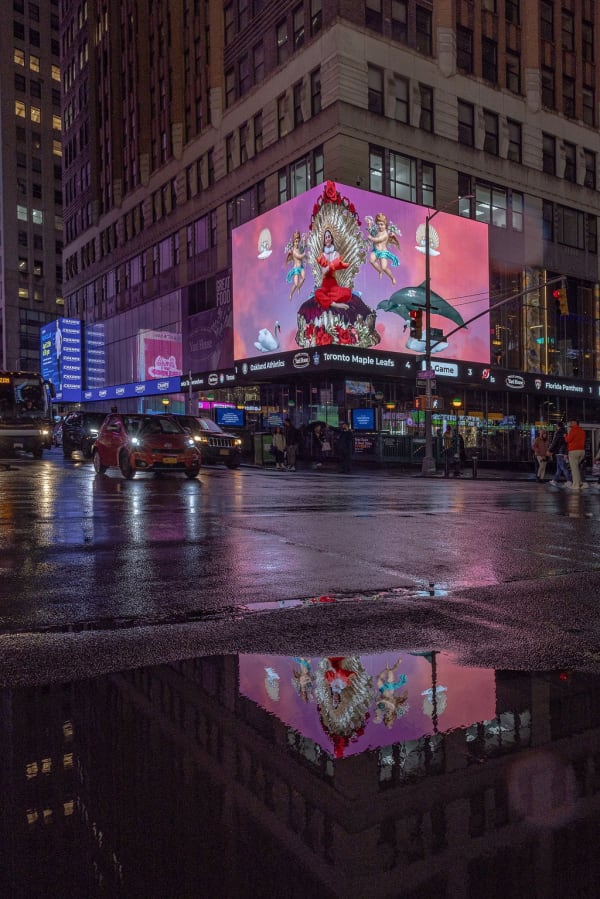 Street view of Josefinismo by Josefina Herrera at ZAZ Corner Times Square in New York, USA. Photo: ZAZ10TS.