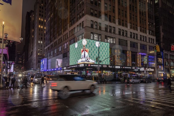 Street view of Josefinismo by Josefina Herrera at ZAZ Corner Times Square in New York, USA. Photo: ZAZ10TS.