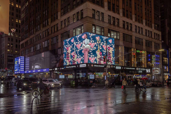 Street view of Josefinismo by Josefina Herrera at ZAZ Corner Times Square in New York, USA. Photo: ZAZ10TS.