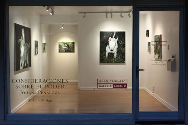 Installation view of Consideraciones Sobre El Poder by Johans Peñaloza at Isabel Croxatto Galería | LOCAL 2. Santiago, Chile. August 2024. Photo: Johans Peñaloza