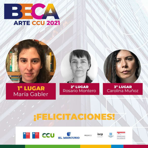 Carolina Muñoz obtiene el tercer premio en la Beca Arte CCU