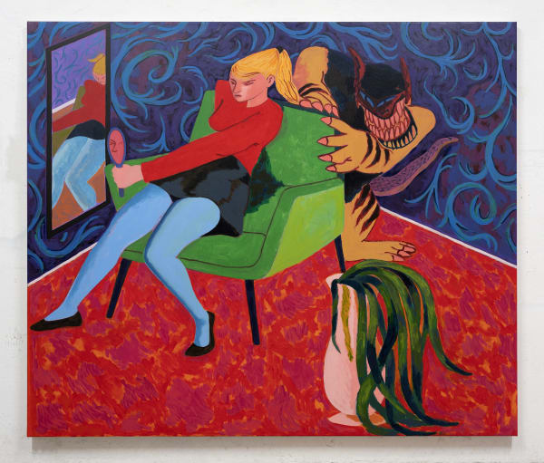 Rolankay, La Imagen Te Devuelve la Mirada, 2022, Oil on canvas, 160 x 189 cm.