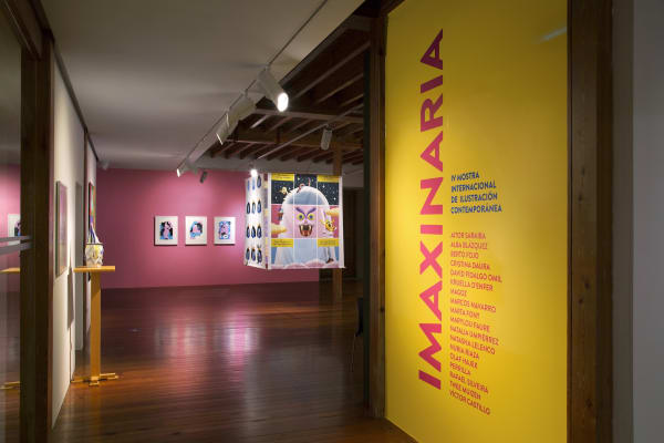 Installation view of IMAXINARIA in Afundación, Santiago de Compostela, Spain.