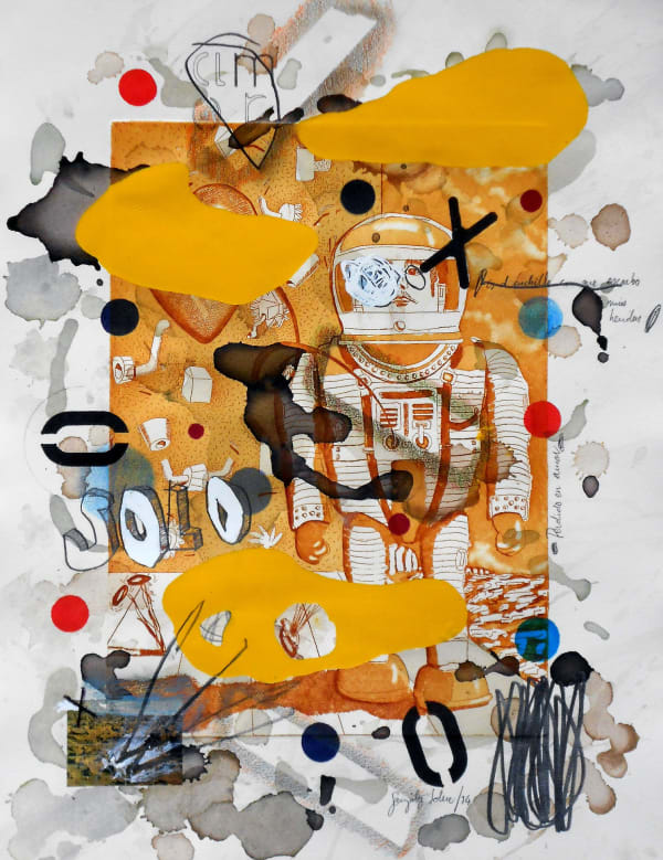 Coco González Lohse, Solo, 2001-2018. Mixed technique on paper, 55 x 35 cm.