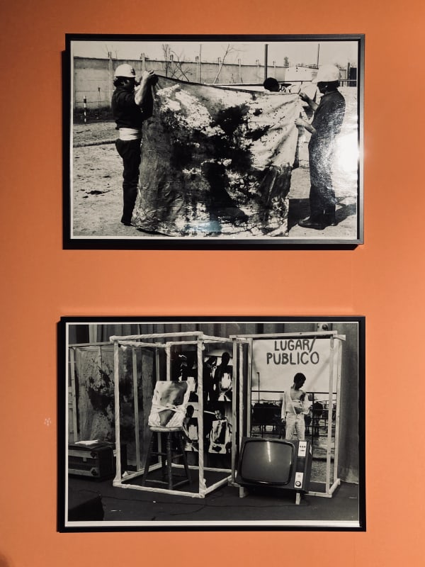 Artworks by Carlos Gallardo at Artistas del Desplazamiento, group exhibition curated by Jorge Padilla. Galería Artespacio. Santiago, Chile. June 2022....
