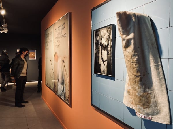 Artworks by Carlos Gallardo at Artistas del Desplazamiento, group exhibition curated by Jorge Padilla. Galería Artespacio. Santiago, Chile. June 2022....