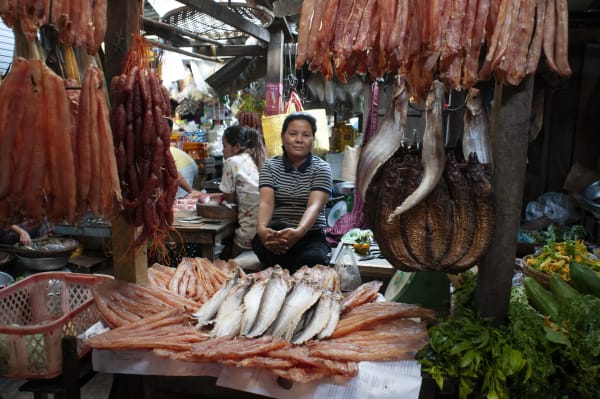 Girl with fish