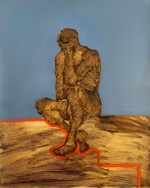 Anna Bondar Earth vibrations, 2022 Oil on canvas 41 x 33 cms