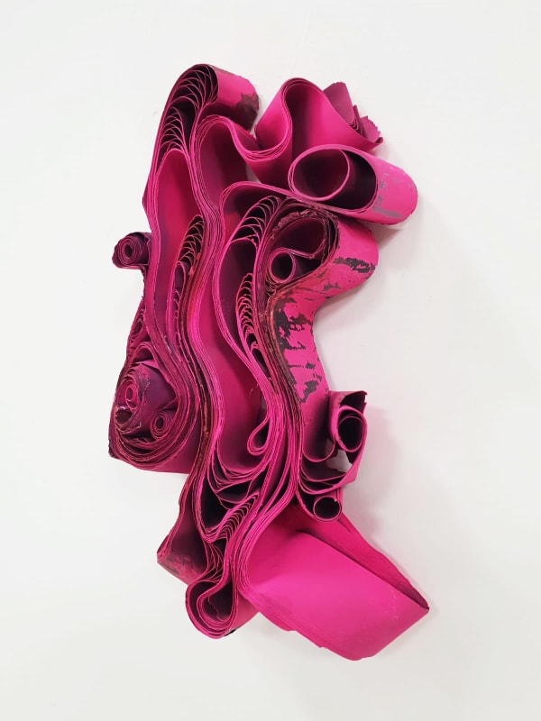 Ana Sanchez De Agua V, 2024 Reused and fossilised paper 24 x 15 x 3 cm Series: De Agua, Wall Sculptures