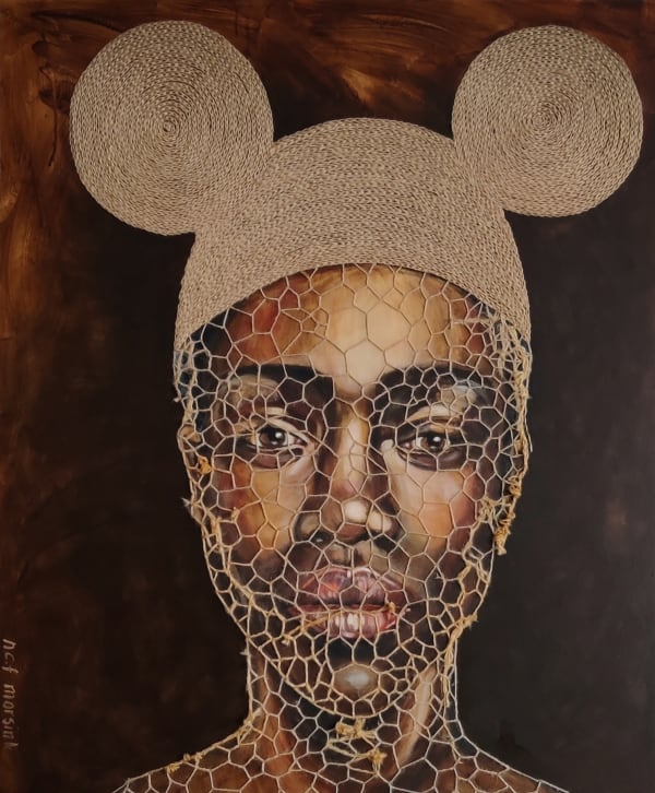 Woman with embroided headgear II