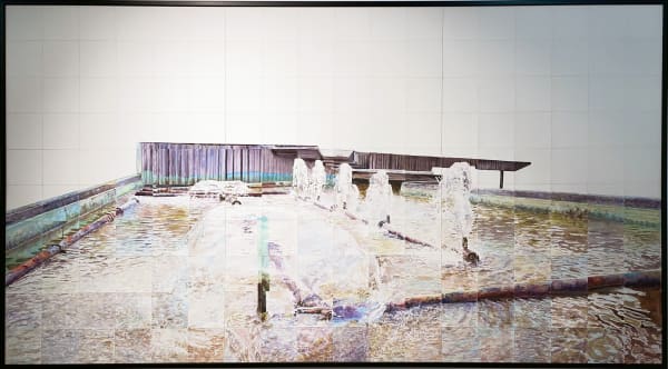 Rodrigo Zamora Laguna mental, 2009 Watercolor on paper 100 x 180 cm
