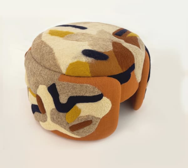 Marie Isabelle Poirier-Troyano Otoko, 2024 Jute, felt, wet and dry wool 44 x 60 x 60 cm