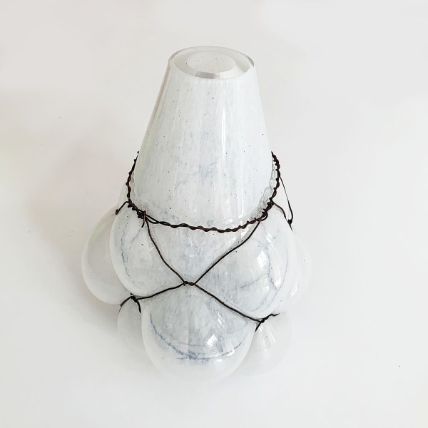 Gala Fernandez Organic Geometry collection / 04, 2018 Mouthblown Murano glass and wire 22 x 17 x 15 Series: Organic geometry
