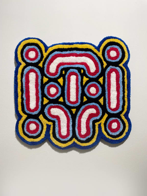 Las Ánimas INVO 3, 2024 Tapestry, hand truffing, wool and wood 53 x 43 cm