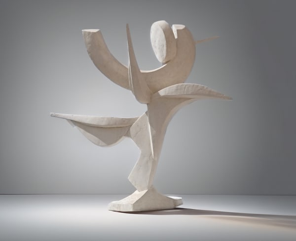 Patrick Fossey I'Elan, 2023 Available in plaster, aluminium or bronze 85 x 82 x 58 cms