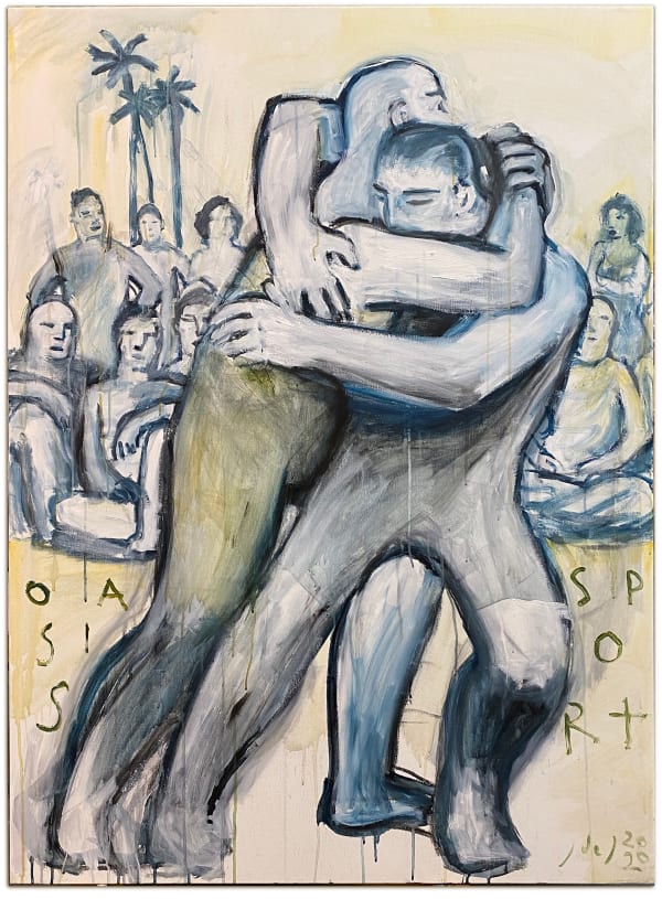 Javier de Juan Oasis Sport, 2020 Acrilic on canvas 130 x 97 cms
