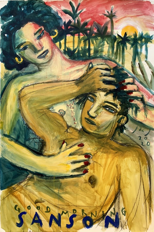 Javier de Juan Good morning Sanson, 2020 Acrílico sobre papel Super alfa Guarro 250g 112 x 76 cm