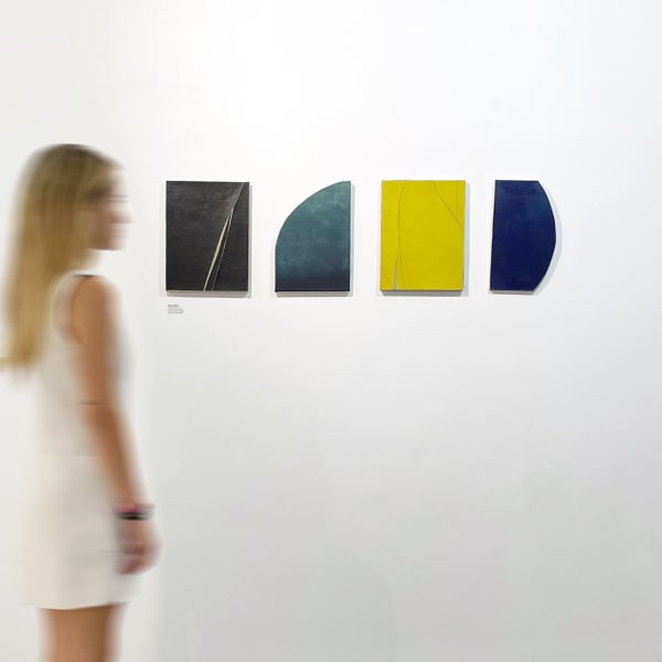 Quique Sarzamora Bodies of the dawn, 2024 Handcrafted oil on linen 35 x 27 cms Each piece