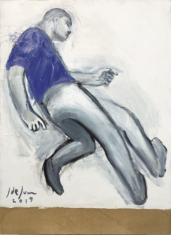 Javier de Juan Figura 4, 2019 Oil on wood 61 x 44