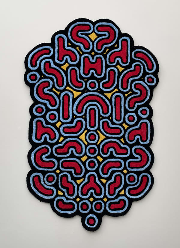 Las Ánimas ECCI 1, 2024 Tapestry, hand truffing, wool and wood 140 x 84 cm