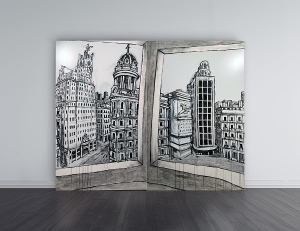 Javier de Juan Callao, 2025 Díptico, Acrylic on dibon 240 x 300 cm