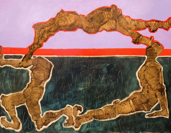 Anna Bondar Deep connecctions, 2022 Oil on canvas 115 x 146