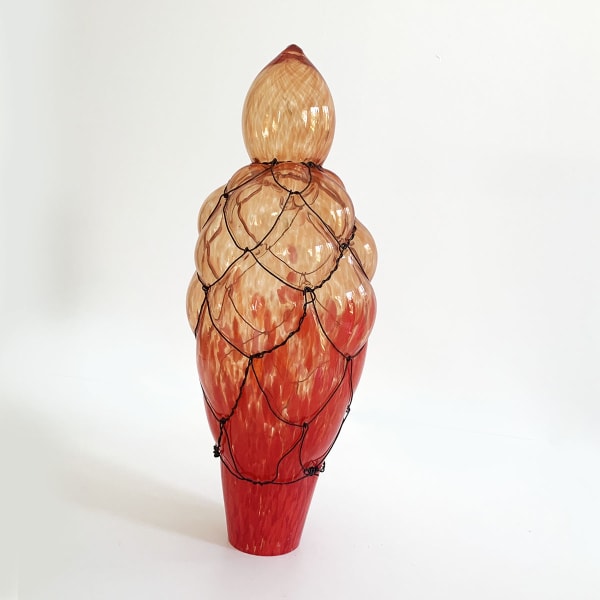 Gala Fernandez Organic Geometry collection / 16, 2018 Mouthblown Murano glass and wire 35 x 15 x 15 Series: Organic geometry