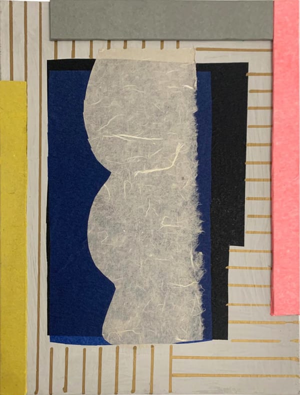 Concha Ybarra No title 4, 2024 Tissue paper, cardboard and felt-tip pen 40 x 30