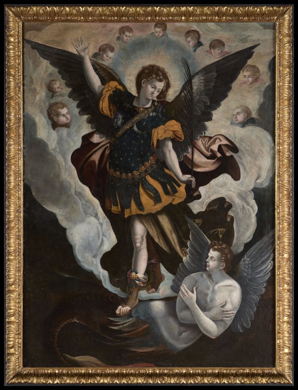 Andrés de la Concha (Sevilla, c.1559 Oaxaca, Mexico, 1612) Saint Michael Archangel, ca. 1600 Oil on canvas 135 x 99 cm