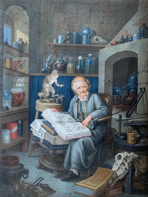Johann Jakob Hoch (1750-1829), The Alchemist, 1790