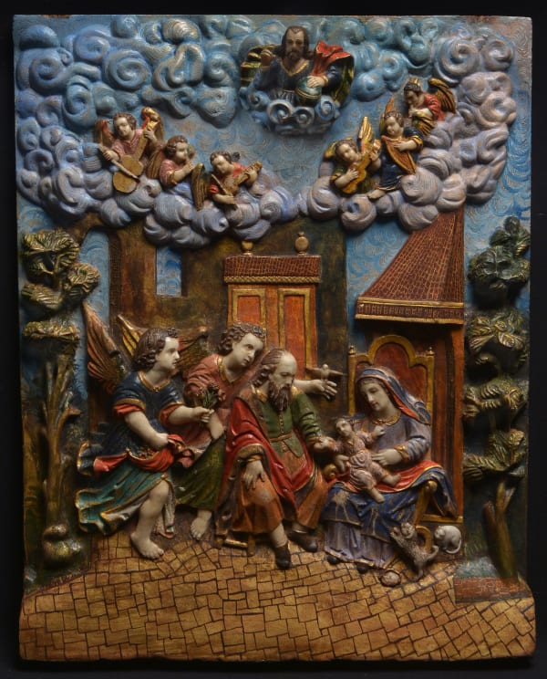 Pedro de Mena, Saint Anne, Saint Joachim and the Child Virgin, Peru, 17th century