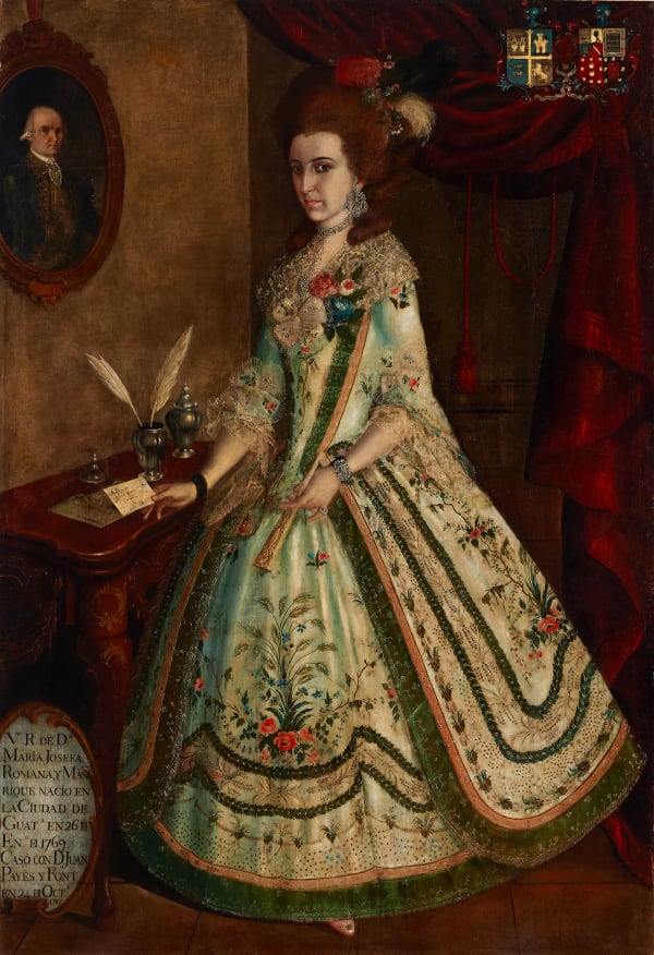 JUAN JOSÉ ROSALES (Guatemala City, ca. 1751–1816) Portrait of Doña María Josefa Romana y Manrique, 1791 Oil on canvas 198 x 149 cm