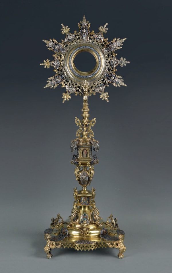 Luis Lezama (attrib.), Portable Monstrance, Final quarter of the 17th Century