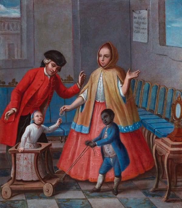 Buenaventura José Guiol, 5 Casta Paintings, 1777