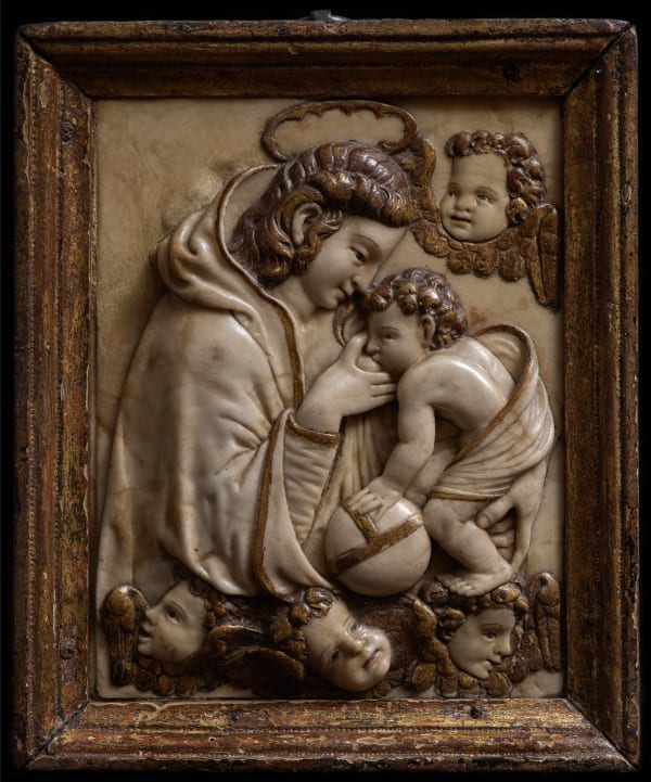 RELIEF OF OUR LADY OF THE MILK, Gregorio Pardo attrib., (Burgos, ca. 1513-1552)