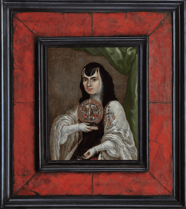 Mexican Anonymous, The First Portrait of Sor Juana Ines de la Cruz, 1673