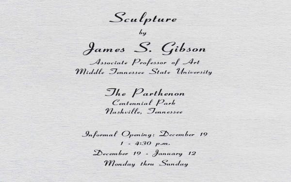 Parthenon at Centennial Park Solo Exhibition